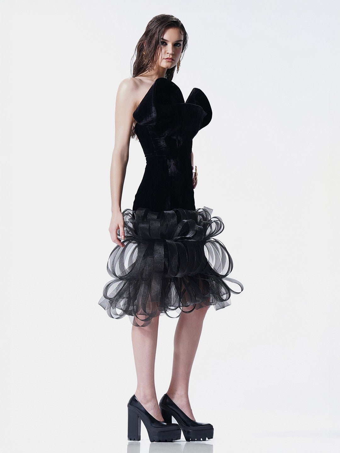 Velours Sauvage Midi Dress