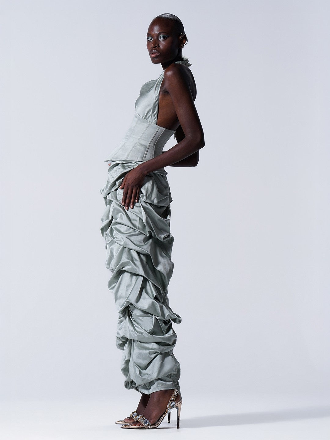 Sauge Corset Maxi Dress