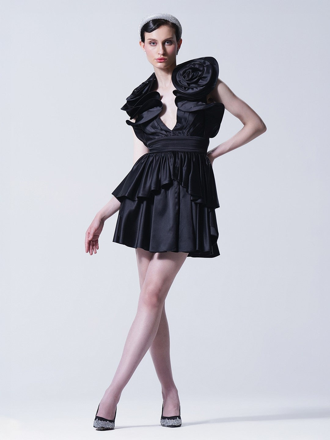Tourbillion Black Mini Dress