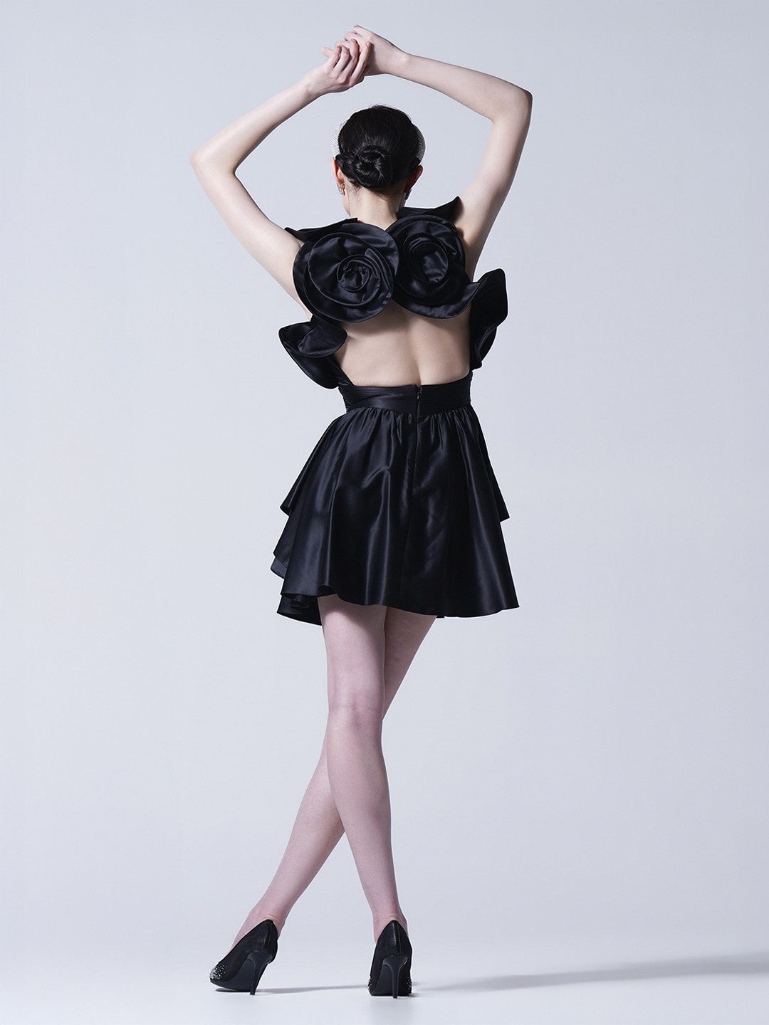 Tourbillion Black Mini Dress