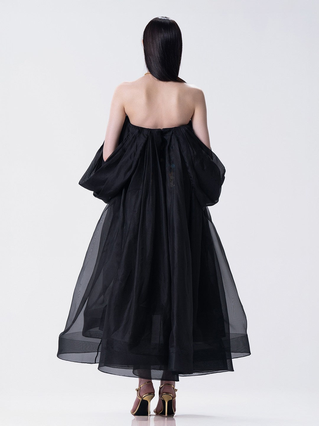 Nocturne Sheer Bustier Dress