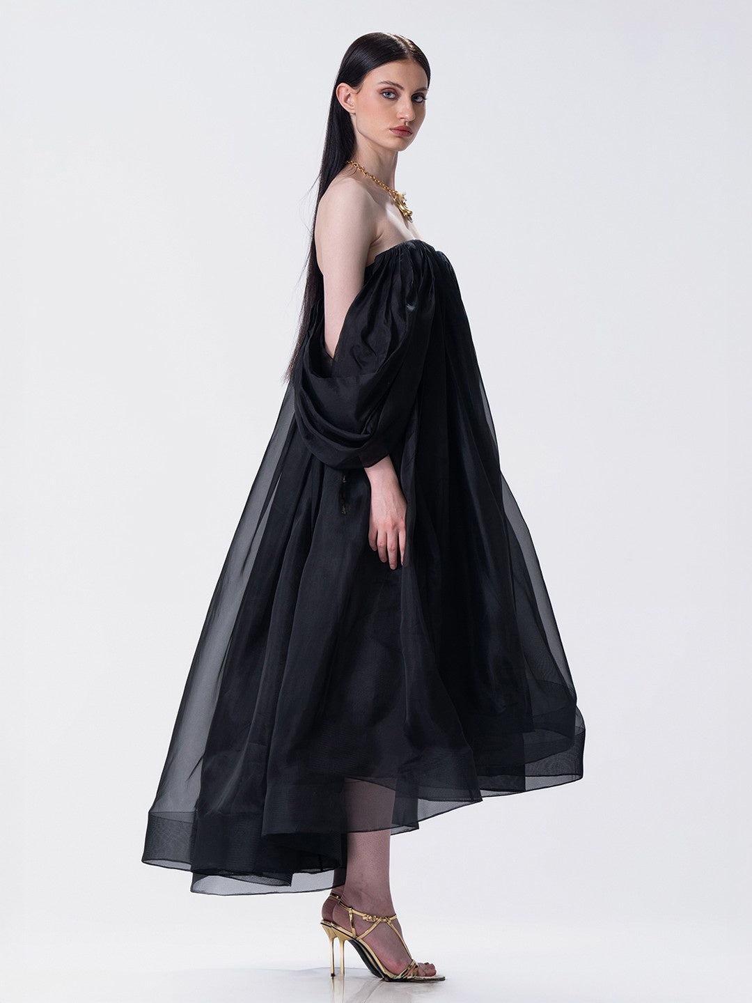 Nocturne Sheer Bustier Dress