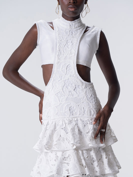 Neige Cutout Lace Dress