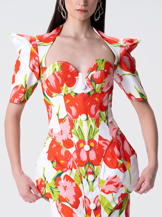 Printemps Rouge Mini Dress