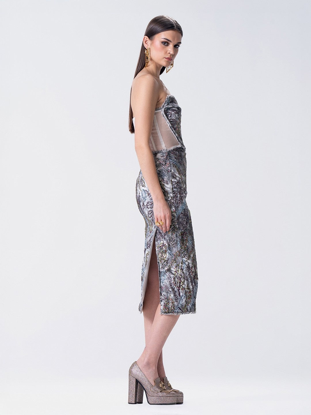 Moulage Tube Cutout Dress