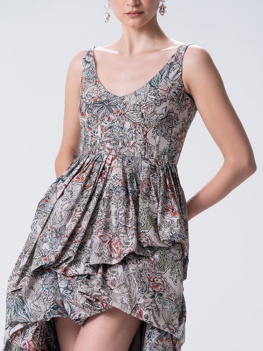 Saison Ribbed Balloon Dress