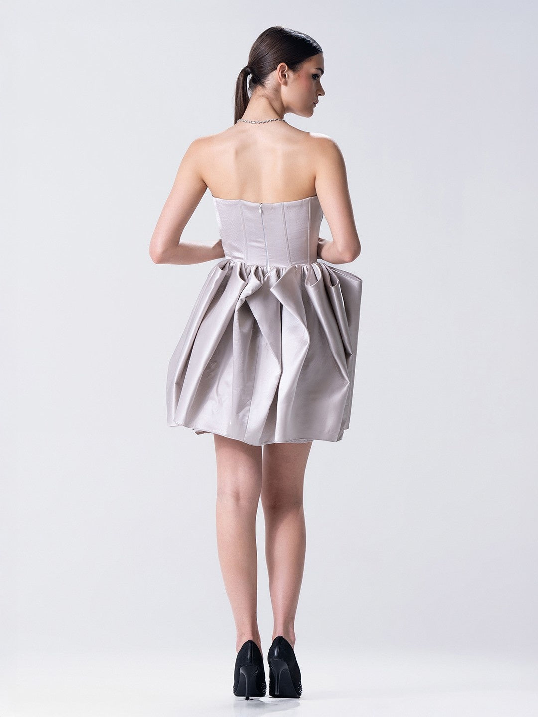 Argent Tube Mini Dress