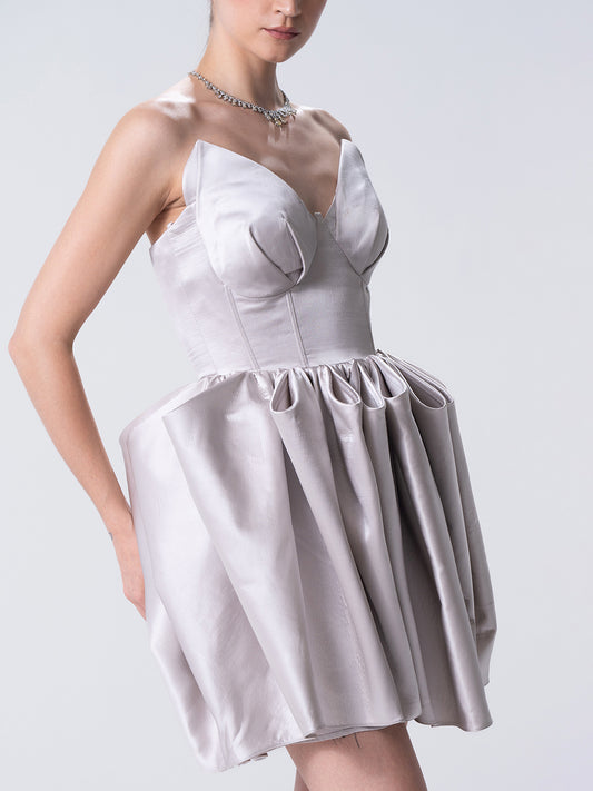 Argent Tube Mini Dress