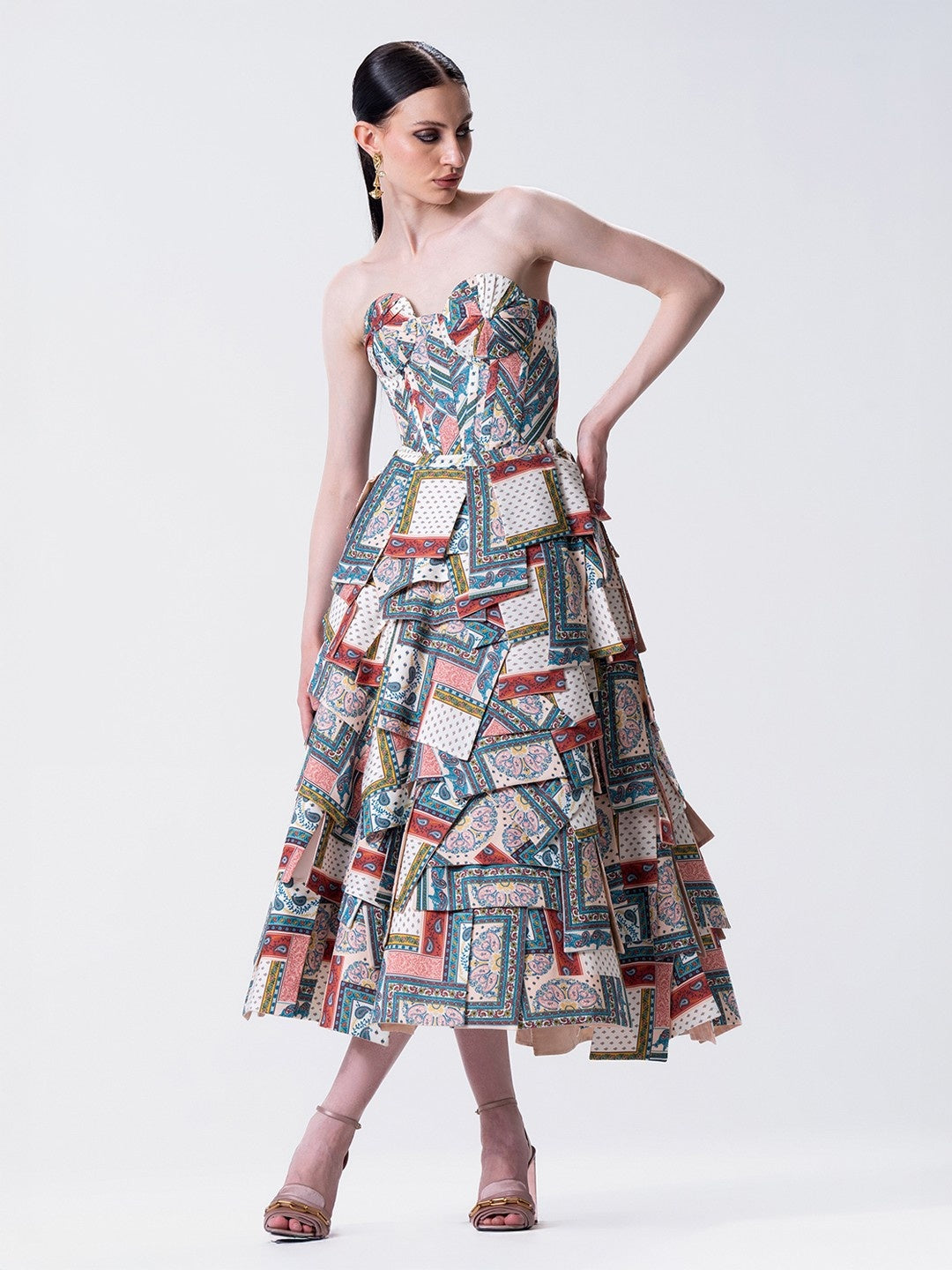 Fleurie Corset Patchwork Set