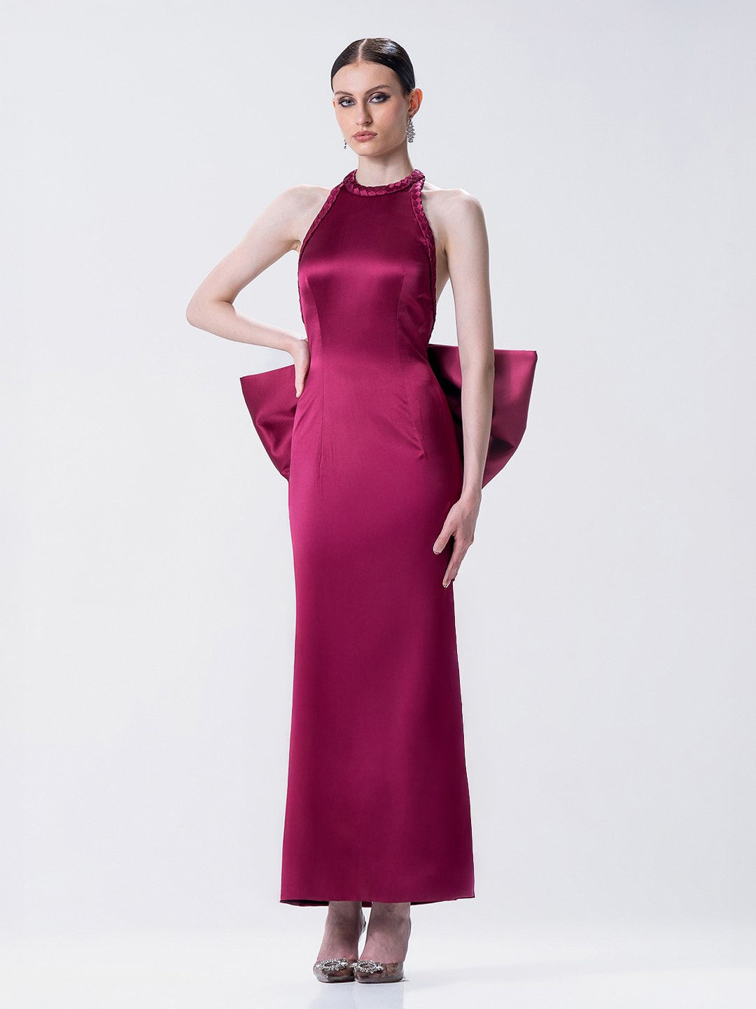 Carmine Bow Gown