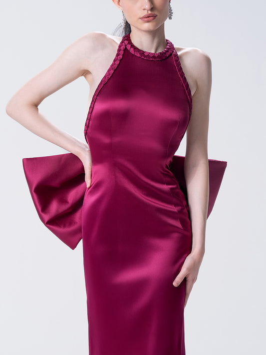 Carmine Bow Gown