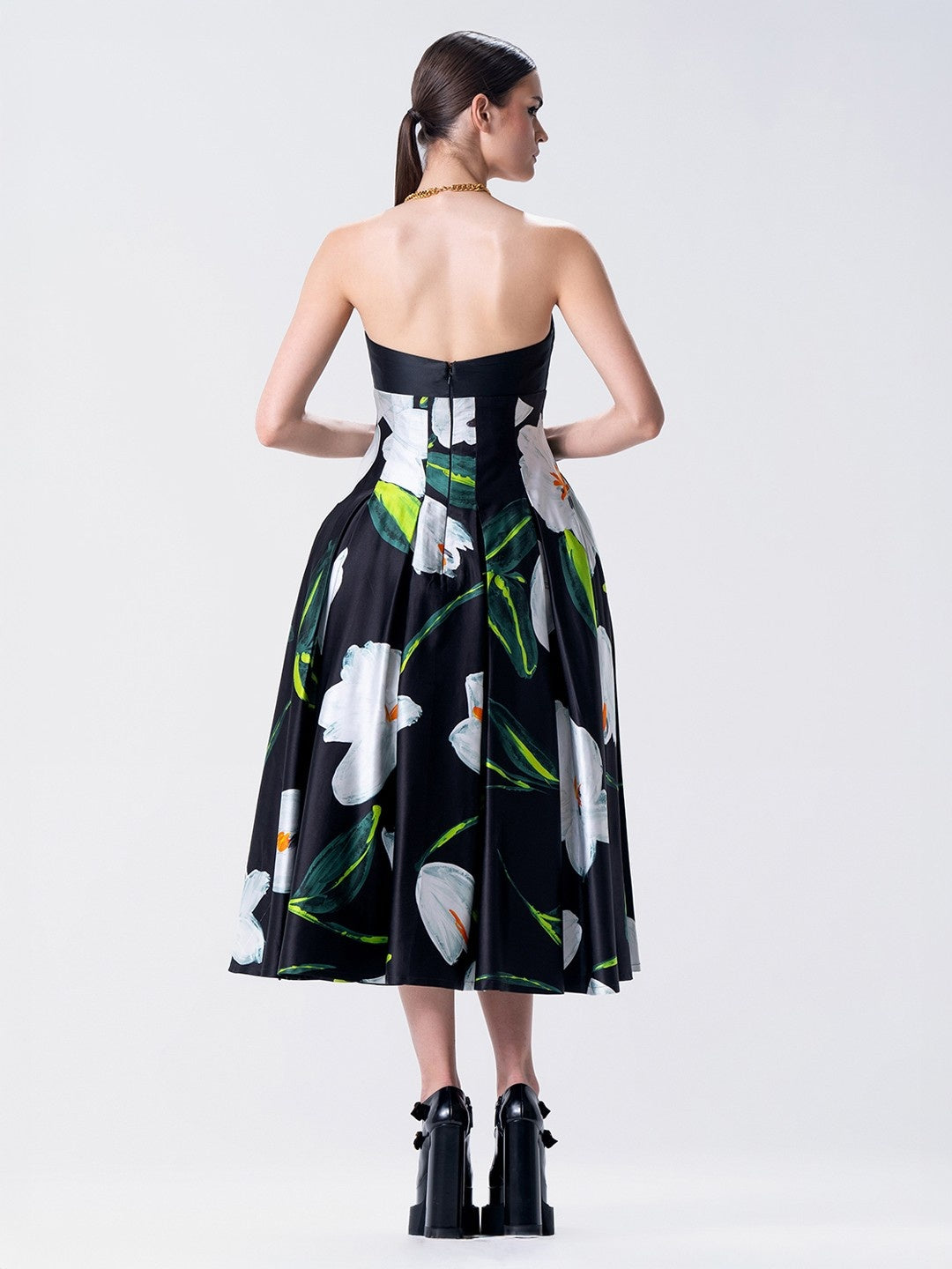 Tulipe Bustier Midi Dress