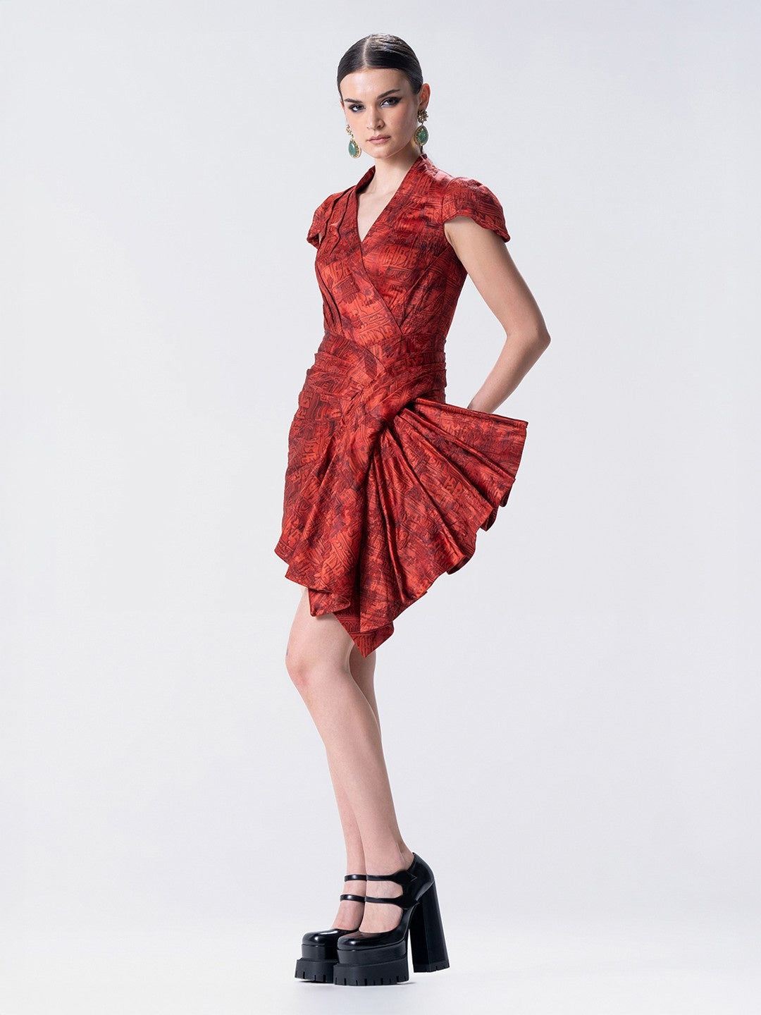 Écriture Mini Fan Dress