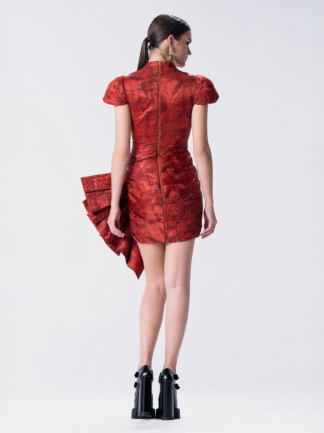 Écriture Mini Fan Dress
