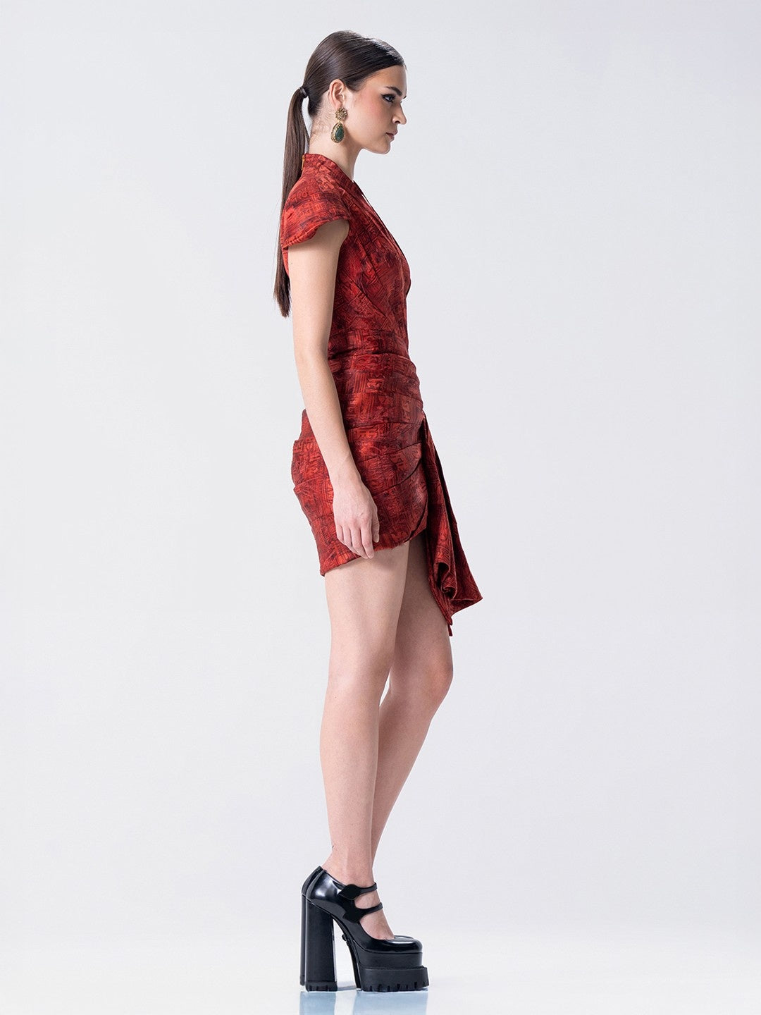 Écriture Mini Fan Dress