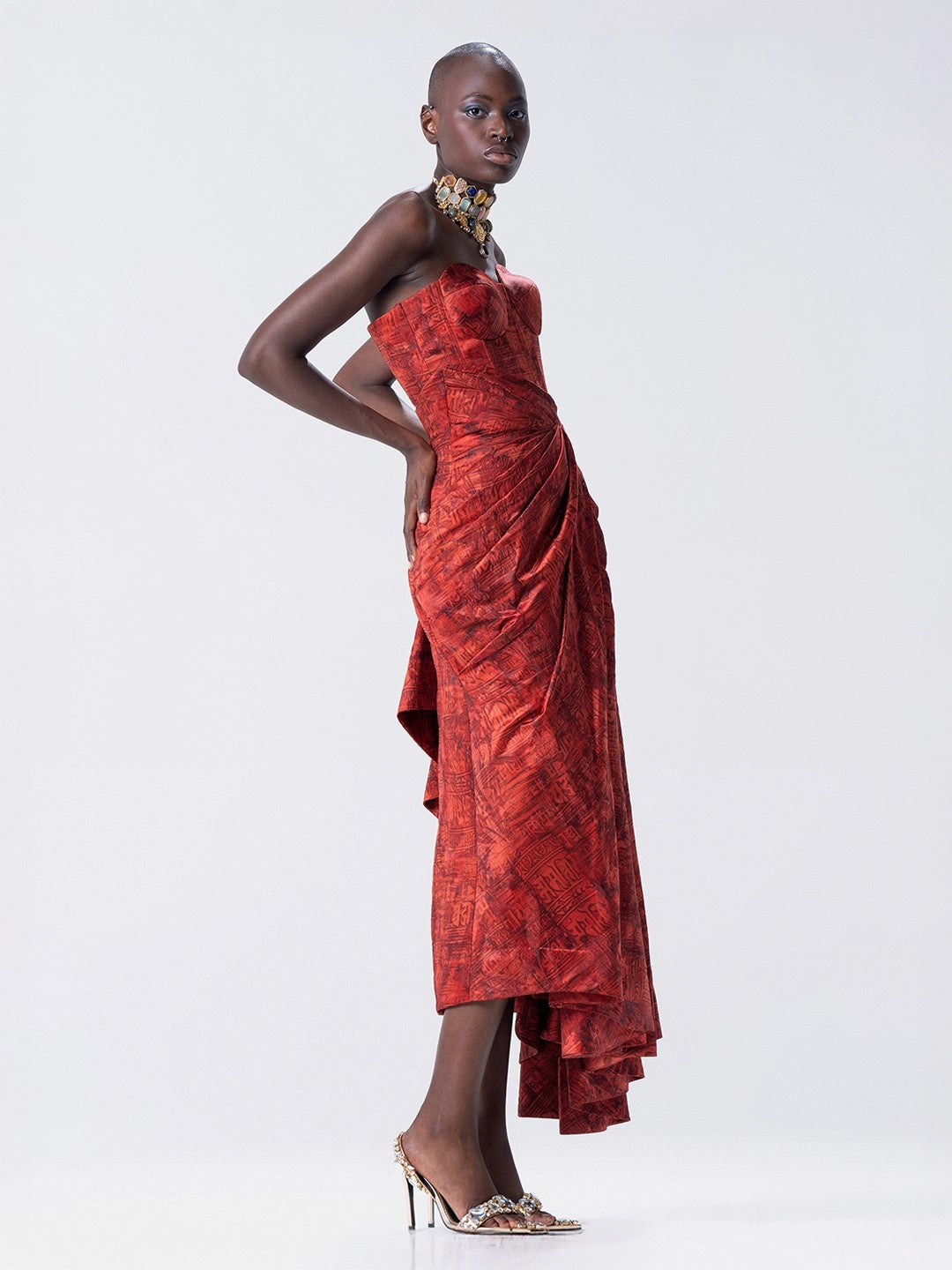 Écriture Draped Corset Set