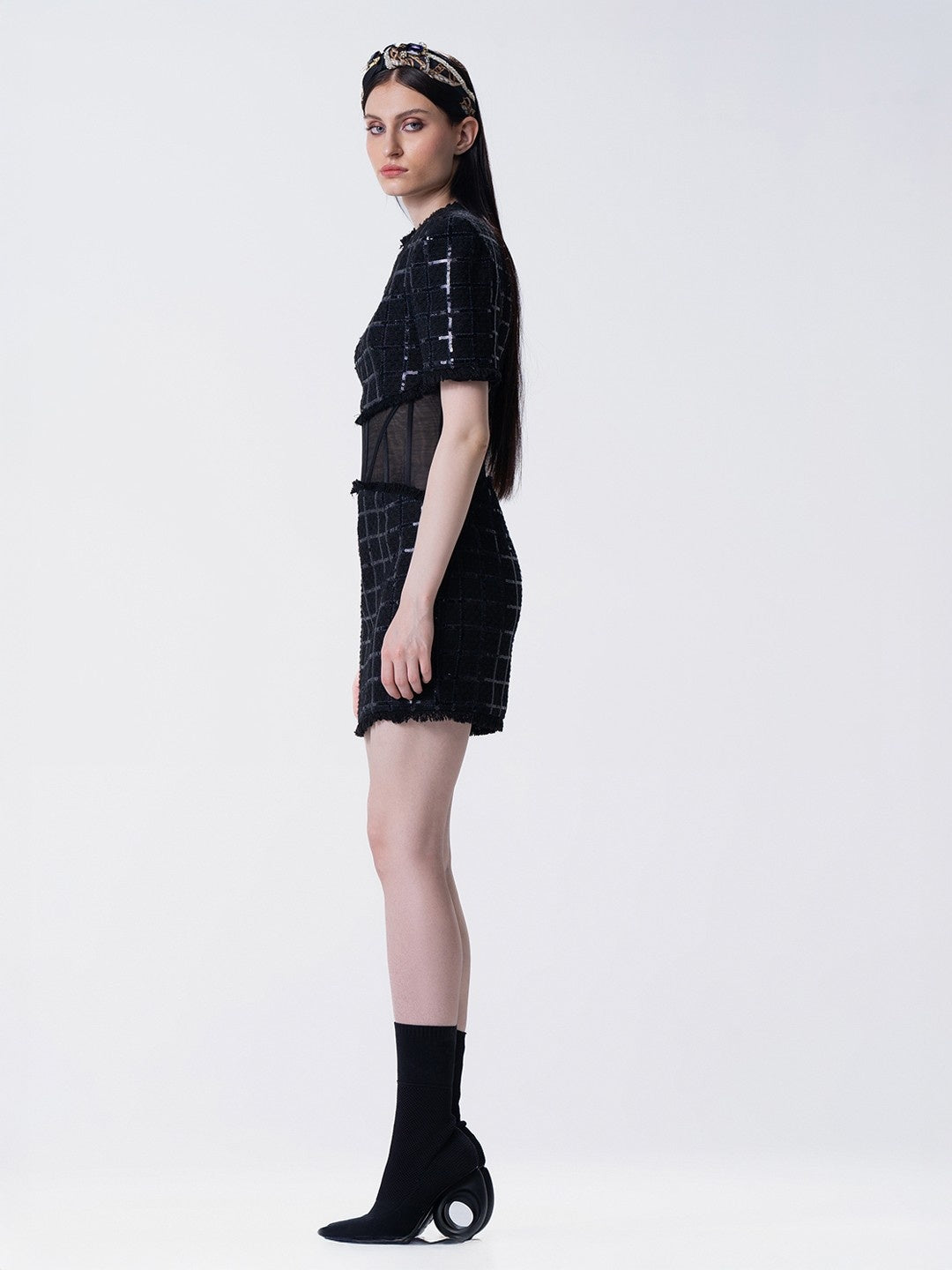 Galaxie Structured Mini Dress