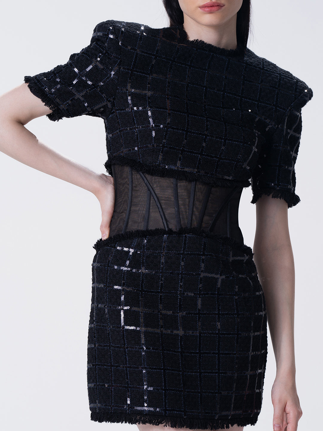 Galaxie Structured Mini Dress