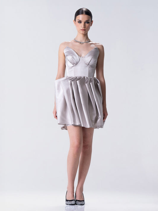 Argent Tube Mini Dress