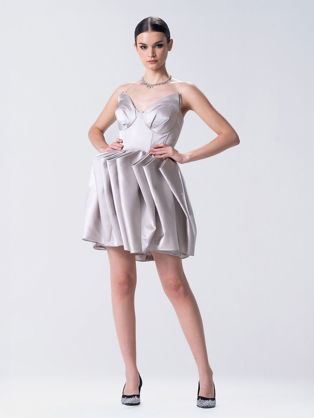 Argent Tube Mini Dress
