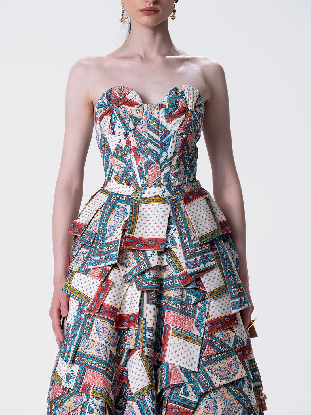 Fleurie Corset Patchwork Set