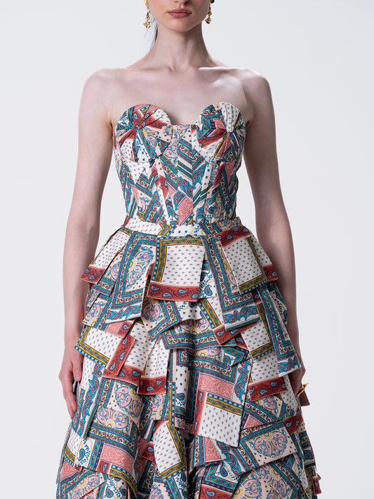Fleurie Corset Patchwork Set