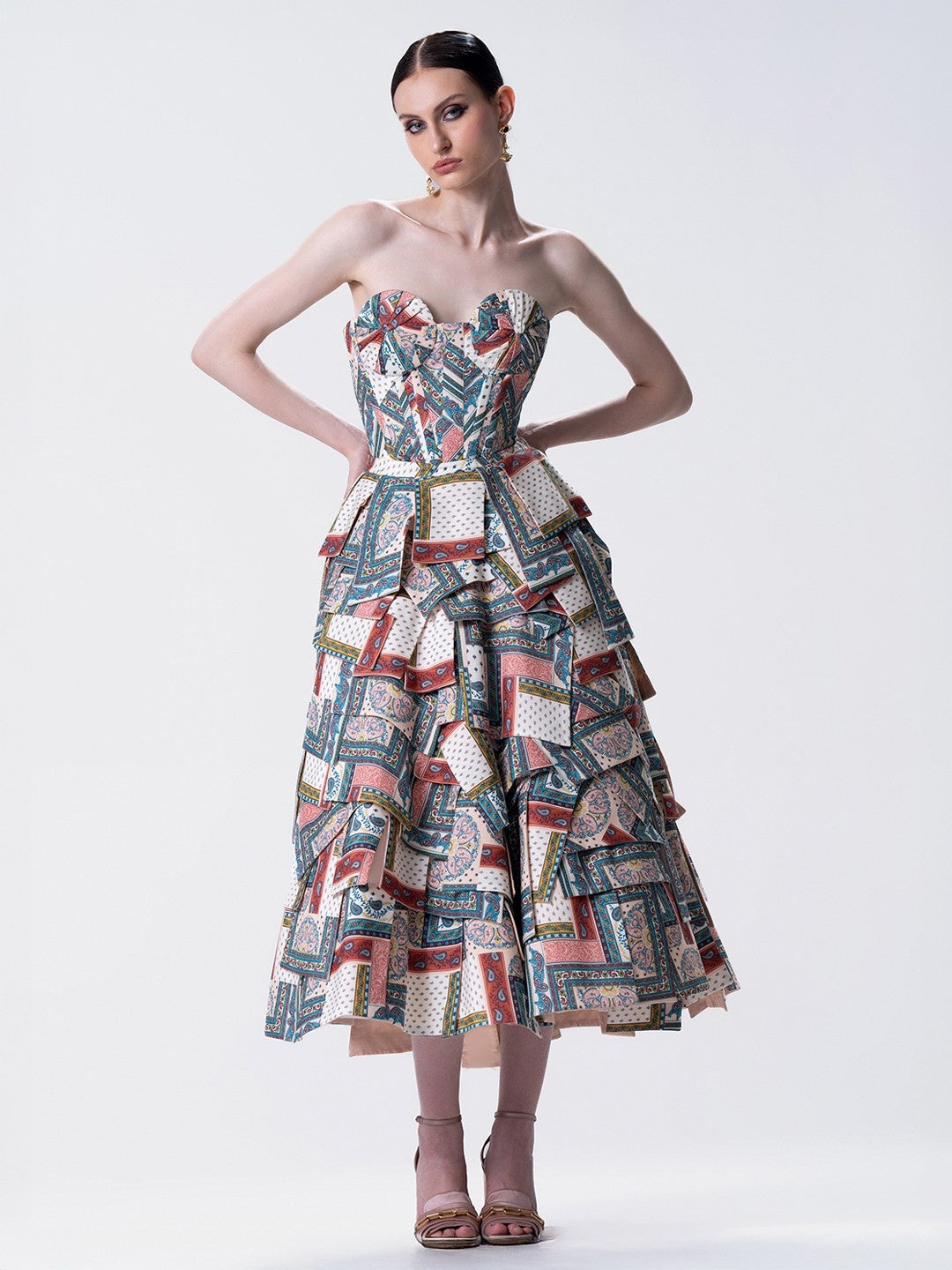 Fleurie Corset Patchwork Set