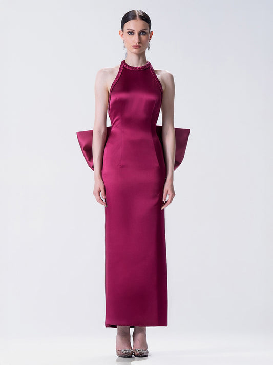 Carmine Bow Gown