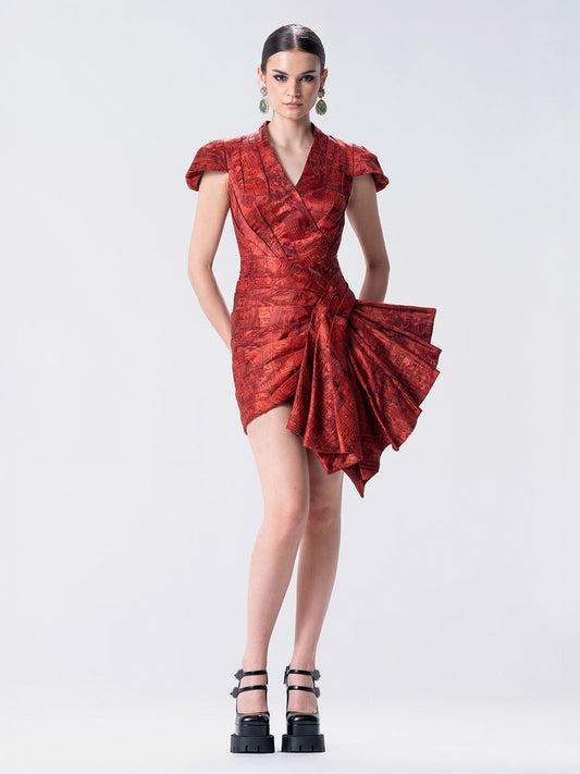 Écriture Mini Fan Dress